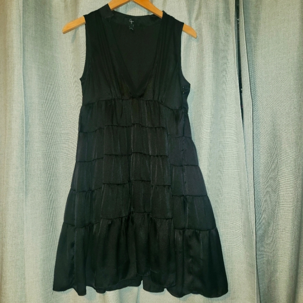 Aqua silky dress